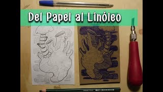 Taller de Linograbado 02x03  Cómo Transferir tu Diseño del Papel al Linóleo [upl. by Gamages]