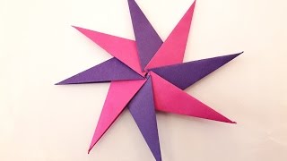 How to make a Paper spinning Star [upl. by Rosalee]