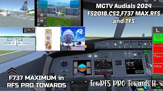 Flight 737 Maximum while watching Alex W TFS Crashes For RFS PRO Towards II MGTV Audials Edit [upl. by Brause]