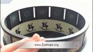 Zoetrope Animation Toy of a Rocking Horse  Zoetrope [upl. by Etteoj]