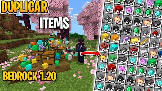 Truco Duplicar Items en Minecraft Bedrock 120 [upl. by Ahcorb]