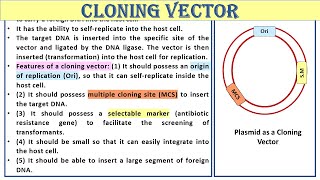 Cloning Vector  Study Smart Not Hard [upl. by Anisah]