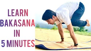 Learn Bakasana In 5 Minutes How To Do Crow Pose  Technique Of Bakasana For Beginners With Props [upl. by Kernan97]