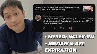 Answering Questions 1  When to review for NCLEXRN  ATT Validity  NYSED [upl. by Armat]