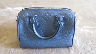 Louis Vuitton Speedy 20 Metallic Blue  Reveal  Speedy 20 Collection [upl. by Boote366]