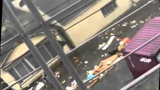 2011 Japan Tsunami Tagajo stabilized with Deshaker [upl. by Ib]