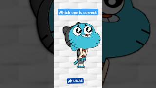 Which one is correct Gumball shoerts gumball animationart [upl. by Anaoy]