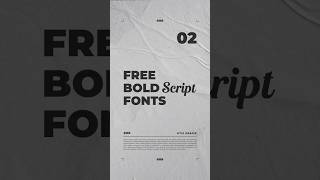 Free Bold Script Fonts [upl. by Leffert]