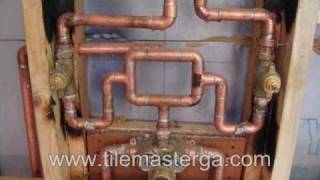 How to KOHLER custom shower system setup  pressure loop amp plumbing conections Atlanta tile [upl. by Alil]