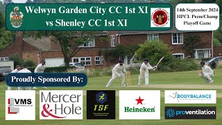 LIVE STREAM  Welwyn Garden City CC 1st XI v Shenley CC 1st XI HPCL ChampPrem Playoff Game [upl. by Merissa21]