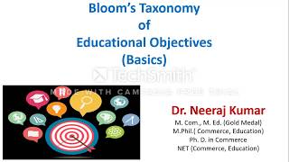 Blooms Taxonomy Basics [upl. by Goeselt457]