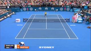 Marcel GRANOLLERS ESP vs Bernard TOMIC AUS HIGHLIGHTS Apia International Sydney 2014 [upl. by Congdon]