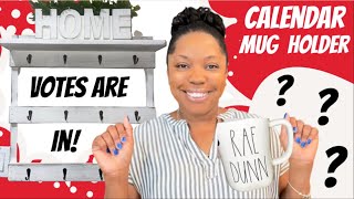 RAE DUNN CALENDAR 2022  RAE DUNN MUGS  HOLIDAY MUGS  RAE DUNN BASICS  MUG HOLDER  RAE DUNN HAUL [upl. by Perusse]