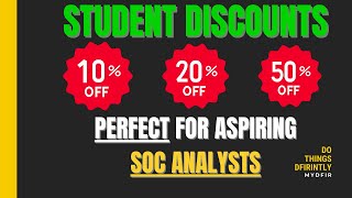 Student Discounts for Cybersecurity SOC Analyst Training [upl. by Laing]