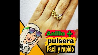 COMO HACER ANILLOS Y MANILLAS TEJIDAS [upl. by Clova849]