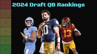 2024 NFL Draft Quarterback Tierlist [upl. by Delmor]