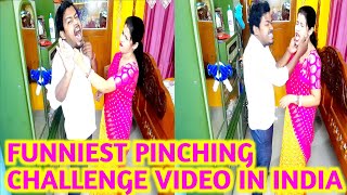 Only Pinching Challenge FUNNY🤣😁😆VIDEO।।Funniest Couple challenge Ever😛In INDIA।।Exide Supriyo Blog [upl. by Raymonds]