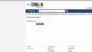 Wachtwoord vergeten  Instructievideo nieuwe website Deli XL [upl. by Niamrahc386]