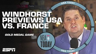 USA vs France FOR THE GOLD 🥇 Previewing Embiid and AD vs Wemby  NBA Today [upl. by Jemima668]