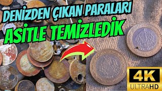 PASLI PARALARI ASİTE ATTIK PIRIL PIRIL OLDULAR PASLI PARA NASIL TEMİZLENİR [upl. by Halle731]