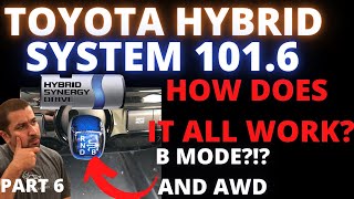 How Toyota Hybrid System Work Part 6 B Mode and Hybrid AWD [upl. by Asnarepse923]