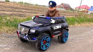 POLICE BABY Pretend Play with Police Cars Unboxing and Playing with TOYS [upl. by Inobe]