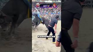 Оседлал быка 💪 🐮 😱 [upl. by Epoh694]