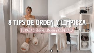 8 TIPS de ORDEN y LIMPIEZA en CASA TU CASA SIEMPRE LIMPIA Y ORDENADA ❤️Jessi Franquet❤️ [upl. by Airual]