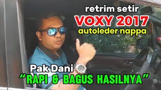 Setir rusak dan mengelupas kulitnya solusi yang murah untuk retrim Toyota VOXY 2017 [upl. by Orlina]