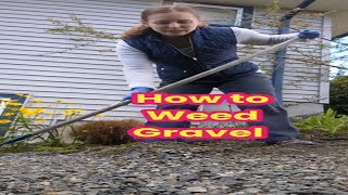 How to Weed Gravel yardmaintenance [upl. by Bremer]