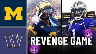 Can Washington BEAT Michigan After Last Years Championship Loss [upl. by Yuji843]