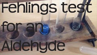 Fehlings test for an Aldehyde  Chemistry ALevel Required Practical [upl. by Krispin]