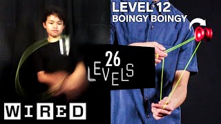 Attempting WIREDs 26 Levels of YoYo Tricks Easy to Hard [upl. by Rosenwald313]