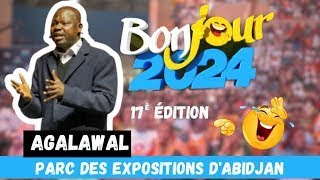 Bonjour 2024 Prestation Agalawal 🤣🔥 au parc des expositions de la côte divoire [upl. by Atiuqiram]