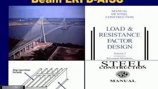 lec 15 analysis and design of steel beam when unbraced length less than LP LRFD AISC [upl. by Yousuf]