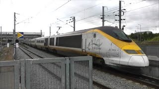 Trains at Ebbsfleet International  300713 [upl. by Solly]