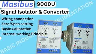 Masibus Isolator 9000U workingwiring connection amp Calibration isolator masibus9000u masibus [upl. by Rehtae]