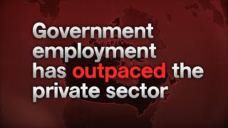 Government jobs vs privatesector jobs What’s grown more quickly in Canada recently [upl. by Aihsatan]