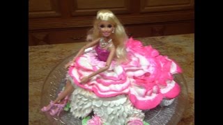 Barbie Doll CupCake How To Cake Decorating [upl. by Josefa]