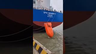 Modern Lifeboats Quick and Safe Evacuation for Ships lifeboat ships telugufacts shorts [upl. by Ahsinot]