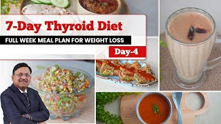 7Day Thyroid Diet Full Week Meal Plan for Weight Loss  RecipeDay4  SAAOL Zero Oil Cooking [upl. by Mellins]