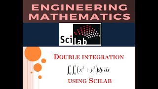 Double integration using Scilab [upl. by Notrom]