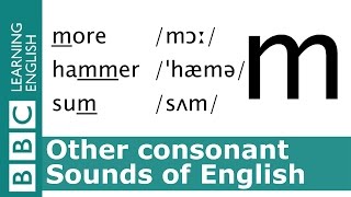 English Pronunciation 👄 Consonant  m  hammer mime and more [upl. by Holbrook]