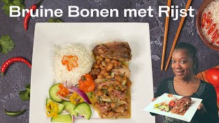 Recept Bruine Bonen met Rijst  Recept BB met R  In de keuken van Sirmean [upl. by Memory798]