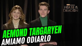 House of the Dragon 2 intervista a Ewan Mitchell e Phia Saban Aemond e Helaena Targaryen [upl. by Htebirol]