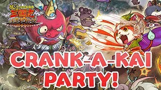 1200 Orbs First Ever CRANKAKAI PARTY in Yokai Sangokushi Kunitori Wars 妖怪三国志 国盗りウォーズ [upl. by Saltzman]