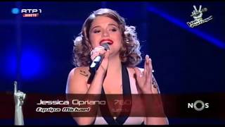 Jessica Cipriano  quotAll by myselfquot Celine Dion  Gala 3  The Voice Portugal [upl. by Stig]