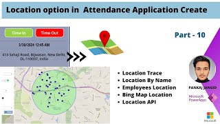 Location Trace option Create in Power Apps  Bing Map Part  11 [upl. by Yhotmit]