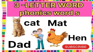 CVC Phonics  Words and Sentences  English Reading Practice for kids  Compilation [upl. by Malissia]