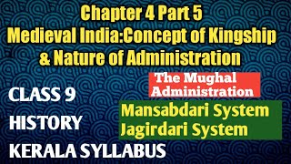 Medieval IndiaConcept of Kingship and Nature of AdministrationMansabdari SystemJagirdari System [upl. by Yelssew]